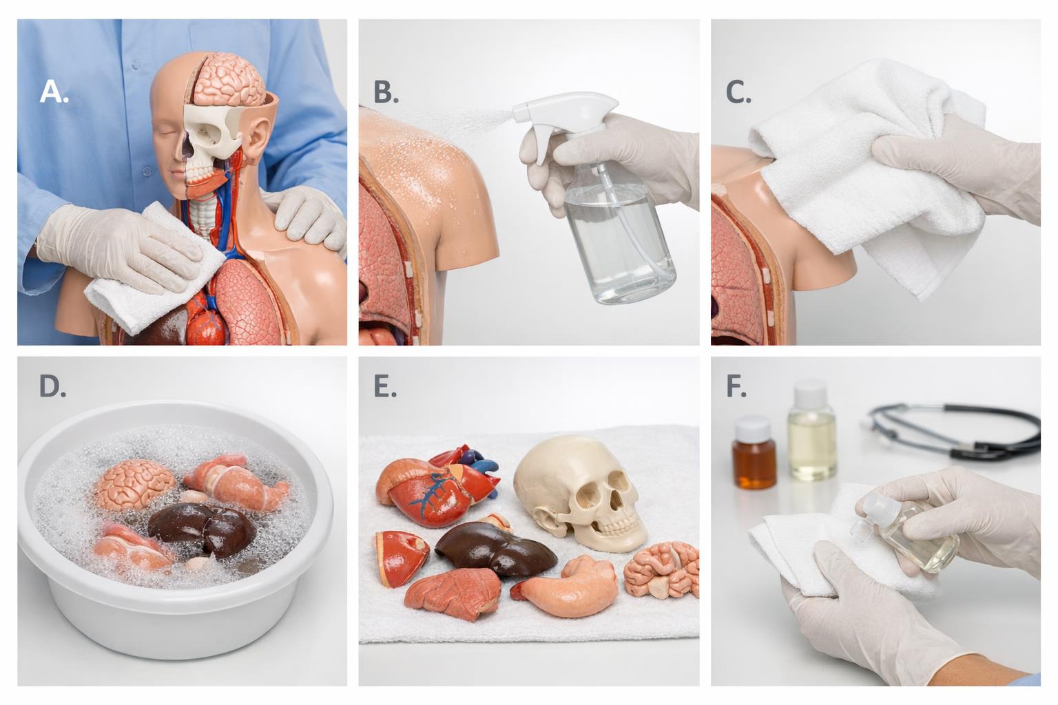 Zdjęcie: instrukcja czyszczenia i konserwacji modelu anatomicznego z oznakowanymi elementami.jpg